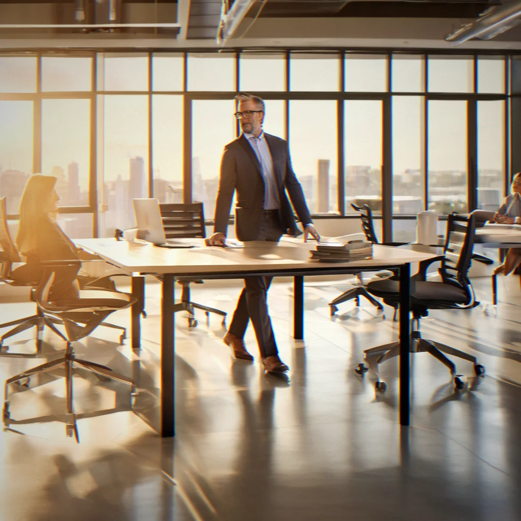 CMO walking the executive team through the positioning narrative, covering market opportunity, what sets them apart from competitors and the buyer value hierarchy